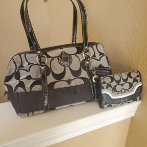 Coach Purse & Wallet Set